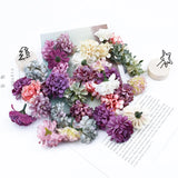 100pcs Mini Lilac Artificial Flowers for Home Wedding Decor
