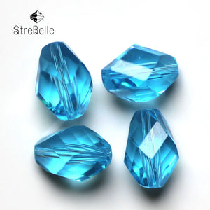 100pcs 24faces 13x10mm Crystal Glass Beads for DIY Jewelry Making