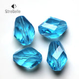 100pcs 24faces 13x10mm Crystal Glass Beads for DIY Jewelry Making