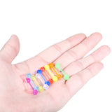 100pcs Luminous Bioflex Nipple Barbell 14G Flexible Tongue Piercing Bar