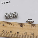100pcs Stainless Steel Magnetic Clasps 8x5mm Platinum Plated