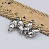 100pcs Stainless Steel Magnetic Clasps 8x5mm Platinum Plated