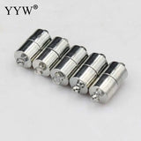 100pcs Stainless Steel Magnetic Clasps 8x5mm Platinum Plated