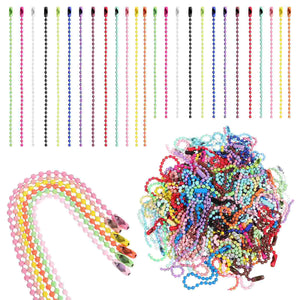 100pcs Ball Beaded Chains Dog Tag Chains Jewelry Making