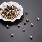 100pcs Barrel Metal European Beads Mixed for Jewelry Making DIY
