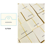 100pcs Beige Jewelry Header Cards + OPP Bag DIY Earring Display