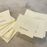 100pcs Beige Jewelry Header Cards + OPP Bag DIY Earring Display
