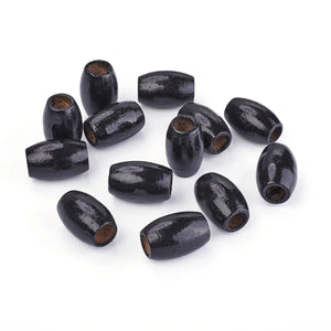 100pcs 28~30mm Barrel Natural Wood Beads for Jewelry Making