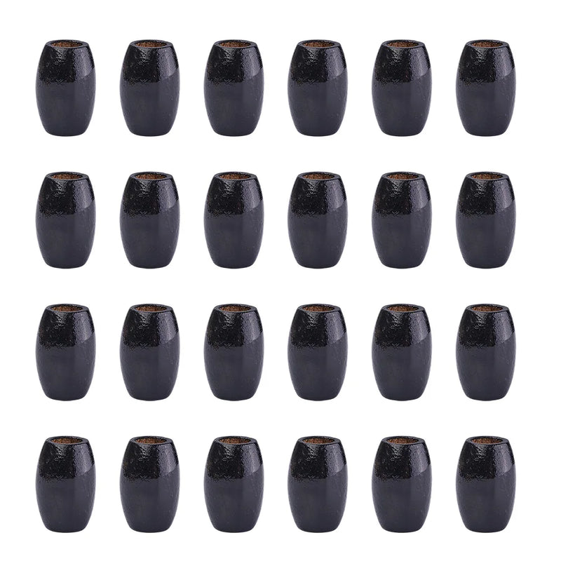 100pcs 28~30mm Barrel Natural Wood Beads for Jewelry Making