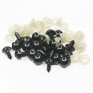 100pcs Plastic Safety Eyes Toy DIY Kit 5mm 8mm 18mm Toy Eyes Doll Accessories
