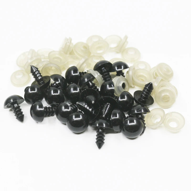 100pcs Plastic Safety Eyes Toy DIY Kit 5mm 8mm 18mm Toy Eyes Doll Accessories