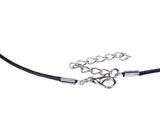 100pcs Wax Line Necklace Pendant Charms Cord Beads String Lobster Clasp