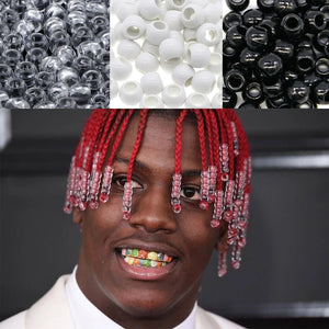 100pcs Dreadlocks Hair Ring Braid Beads Cuffs African Style