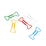 100pcs Multicolor Bone Shape Paper Clips