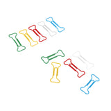 100pcs Multicolor Bone Shape Paper Clips