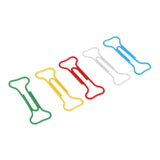 100pcs Multicolor Bone Shape Paper Clips