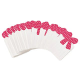 100pcs Bowknot Hair Clip Display Paper Cards Rectangle