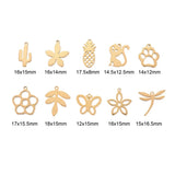 100pcs/Box 304 Stainless Steel Pendants Mix Charms for DIY Jewelry Making