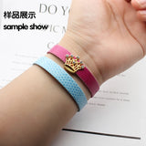 100pcs Snake Skin Wristband 10mm Width - DIY Jewelry Accessories for Women