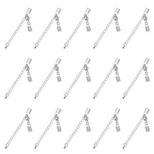 100pcs Brass Clasp & Clip Ends Set, Lobster Claw Clasp With Cord Crimp