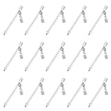 100pcs Brass Clasp & Clip Ends Set, Lobster Claw Clasp With Cord Crimp