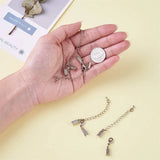 100pcs Brass Clasp & Clip Ends Set, Lobster Claw Clasp With Cord Crimp