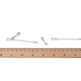 100pcs Brass Clasp & Clip Ends Set, Lobster Claw Clasp With Cord Crimp