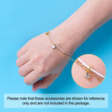 100pcs Brass Crystal Rhinestone Charms for Jewelry Making DIY
