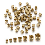 100pcs Brass Cube Square Spacer Beads for DIY Jewelry Making
