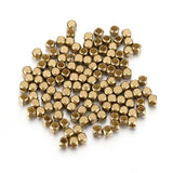 100pcs Brass Cube Square Spacer Beads for DIY Jewelry Making