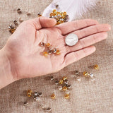 100pcs Brass Large Hole Rondelle Beads for Jewelry Making, 7x4mm