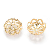 100pcs Brass Flower Bead Caps 8.5x3mm DIY Jewelry Making