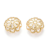 100pcs Brass Flower Bead Caps 8.5x3mm DIY Jewelry Making