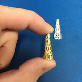 100pcs Bugle Cone Bead Caps DIY Jewelry Making