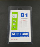 100pcs Transparent Business Name Tag Holder 102x65