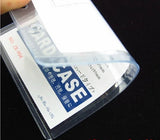 100pcs Transparent Business Name Tag Holder 102x65