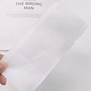 100pcs Chain Necklace Packaging Self-Adhesive Plastic Pouches 4.2*3.7cm