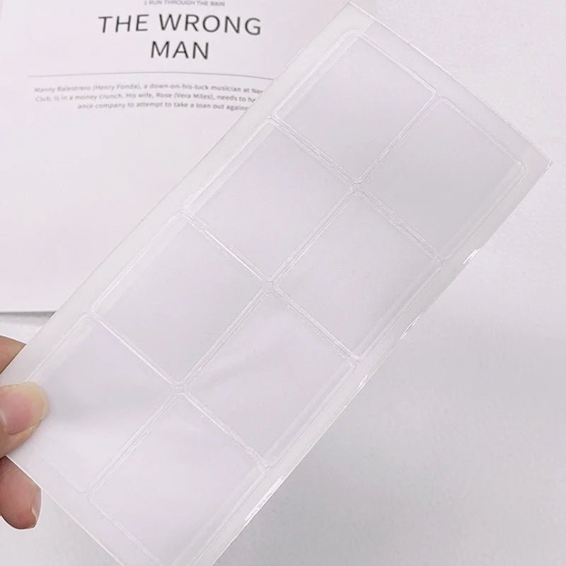 100pcs Chain Necklace Packaging Self-Adhesive Plastic Pouches 4.2*3.7cm