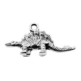 100pcs Dinosaur Charms Antique Silver DIY Jewelry Findings 13x26mm