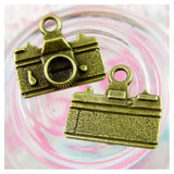 100pcs Camera Charms Antique Bronze Plated Pendant DIY Jewelry