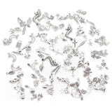 100pcs Mixed Tibetan Silver Metal Charms for Jewelry Making DIY