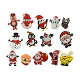100pcs Christmas Shoe Charm OPB097 DIY Snowman Santa Night Accessory