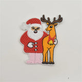 100pcs Christmas Santa Claus Patch Iron On Applique for Kids
