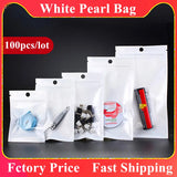 100 Clear Zip Lock Bags - Snack Candy Phone Case Jewelry Packaging Pouches