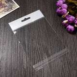 100pcs Clear Jewelry Display Packaging Pouches 10*13.5cm Self-adhesive Plastic