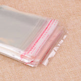 100pcs Clear Plastic Cellophane Bags 20x34cm Self Adhesive Seal Opp Bags