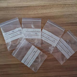 100 Clear Plastic Zip Bags Strong Poly Baggies Resealable Zipper Top Storage