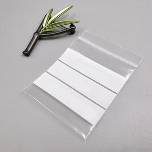100 Clear Plastic Zip Bags Strong Poly Baggies Resealable Zipper Top Storage