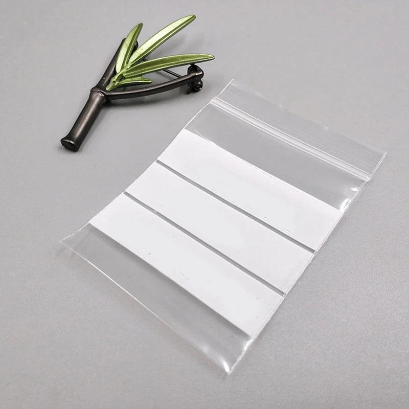 100 Clear Plastic Zip Bags Strong Poly Baggies Resealable Zipper Top Storage