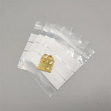 100 Clear Plastic Zip Bags Strong Poly Baggies Resealable Zipper Top Storage